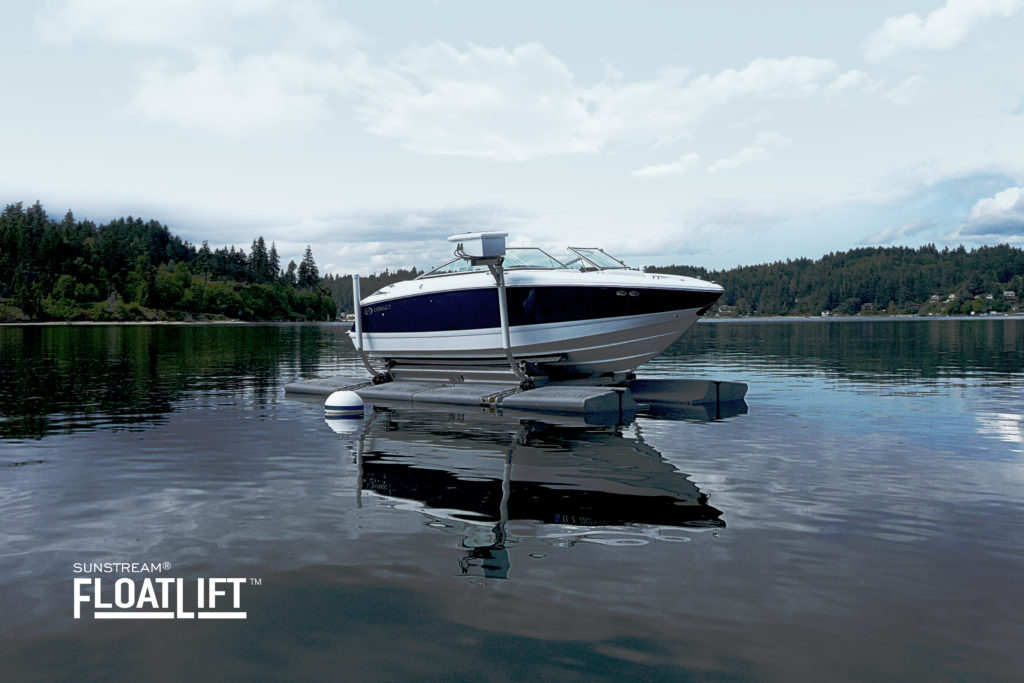 Sunstream Floatlift Example hydraulic boat lift