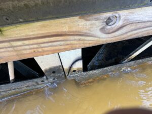 Dock Frame Damage