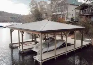 double slip dock Pier built
